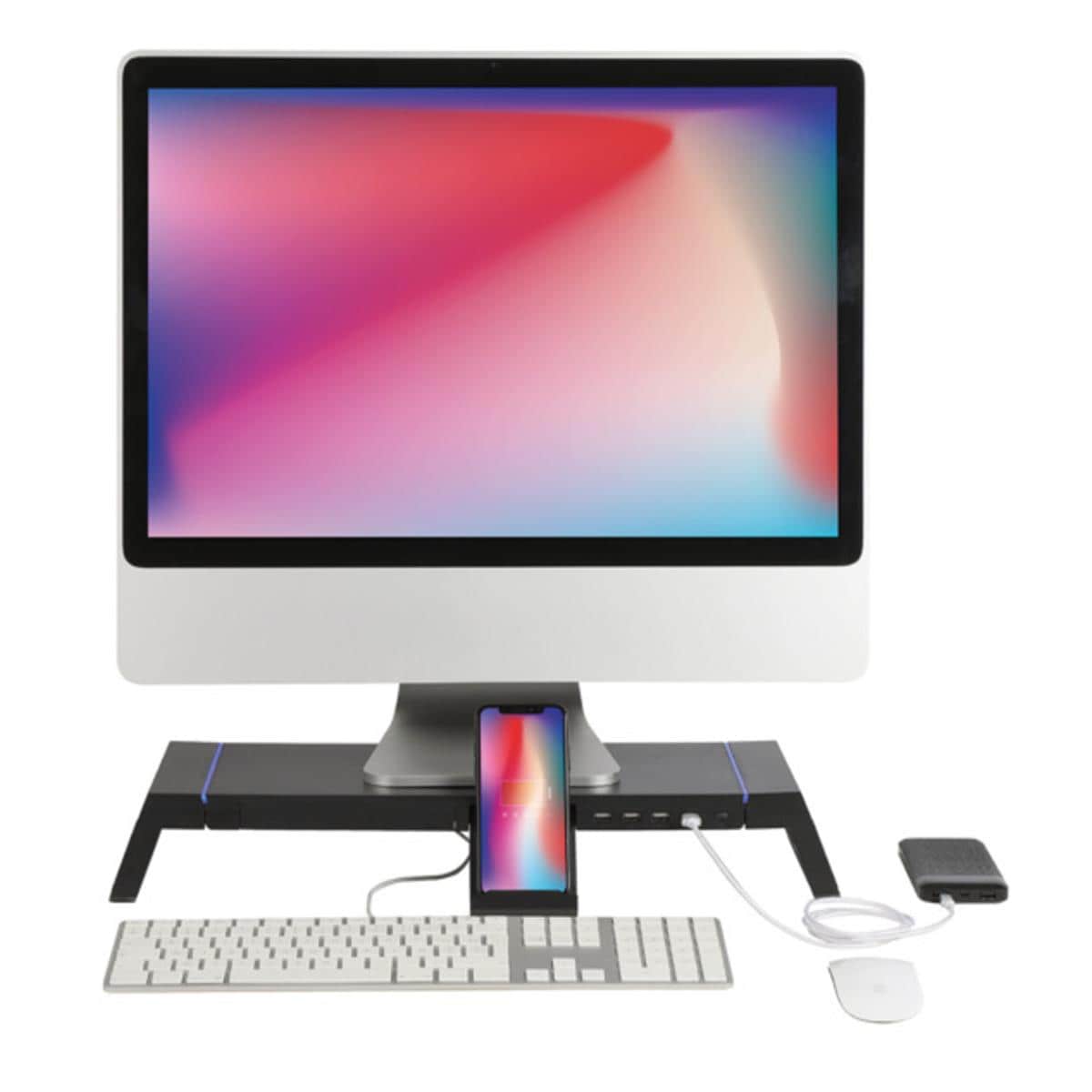 Rehausseur d?ordinateur avec hub Livoo