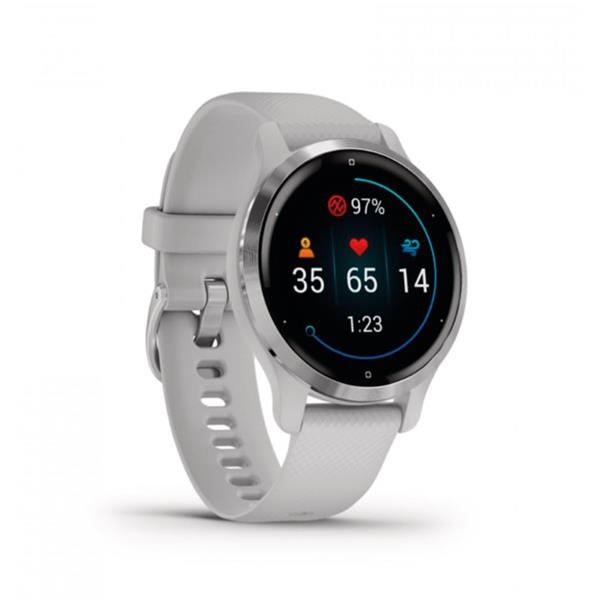 Montre Venu 2S - Silver - Bracelet gris clair - Garmin