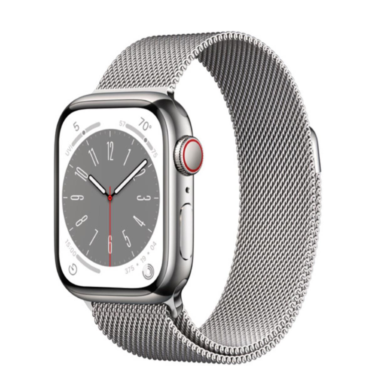 Apple Watch Serie 8 - GPS + Cellular - 41mm - Argent - APPLE