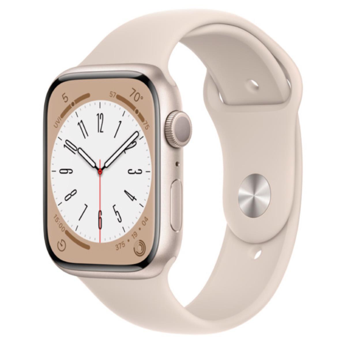 Apple Watch srie 8 GPS 41mm Lumire stellaire - APPLE