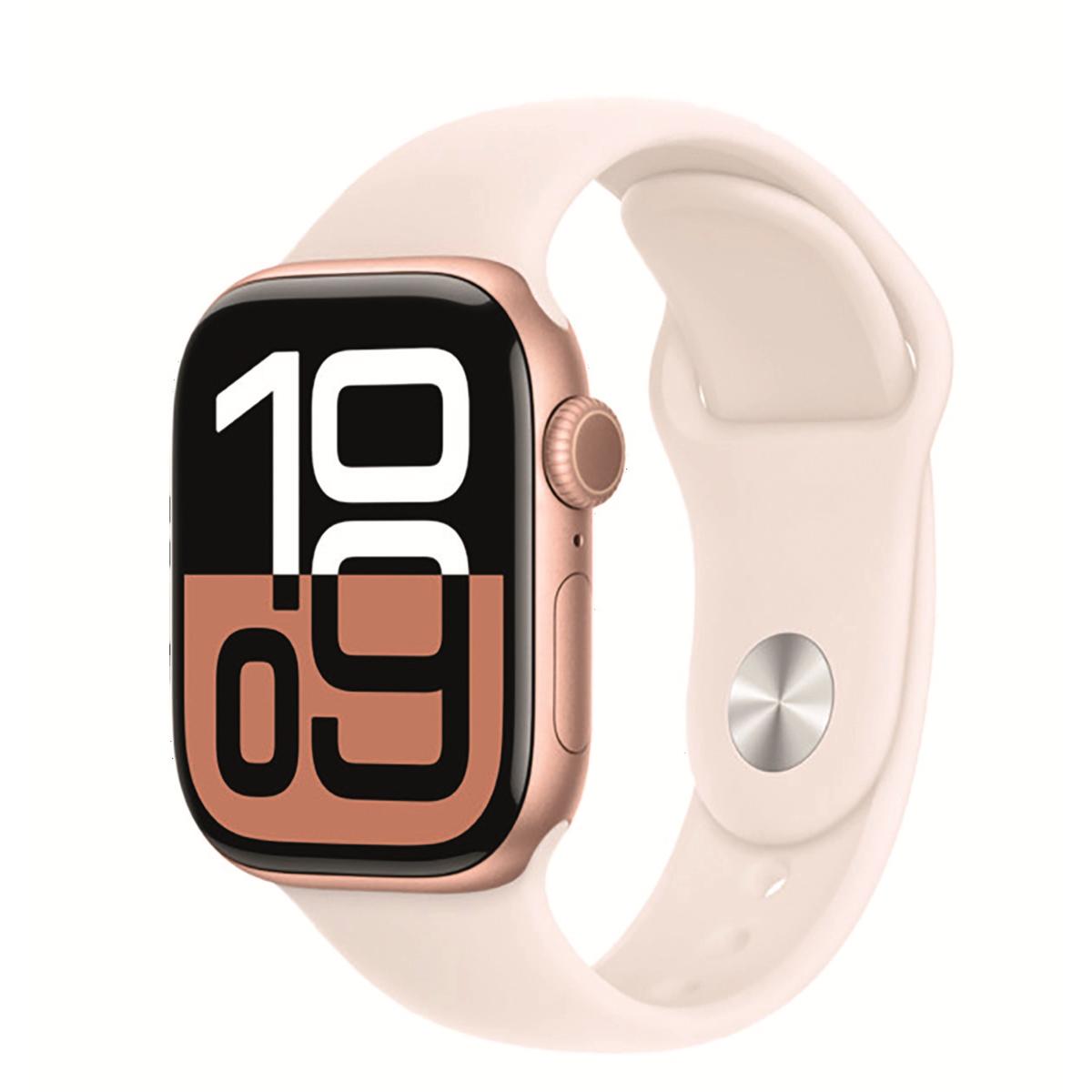 Apple watch - Series 10 - Cellul - OR rose - 42 mm - S/M