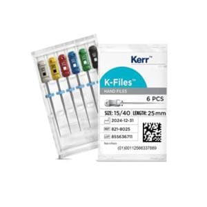 Limes K-Files 25mm n15 KERR - Jeu de 6