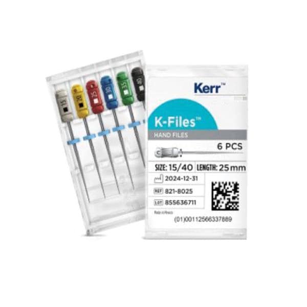 Limes K-Files 25mm n15 KERR - Jeu de 6